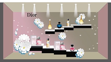 香水品牌橱窗设计