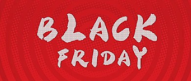 pop风格简约黑色星期五公众号封面