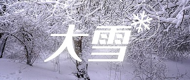 二十四节气大雪雪景风雪农历微信公众号