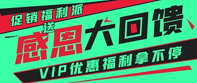 简约促销感恩大回馈
