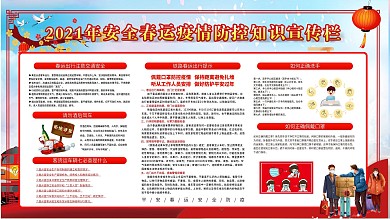 春运防疫宣传展板内容型