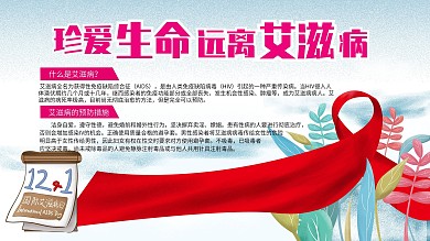 艾滋病海报模版设计