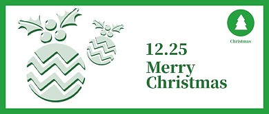 简约圣诞球感恩节新媒体公众号封面配图