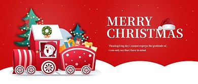 红色卡通圣诞快乐新媒体公众号封面配图