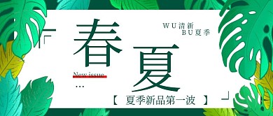 绿色背景夏季服装折扣