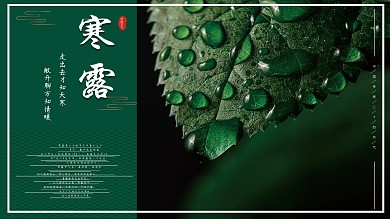 传统二十四节气雨露