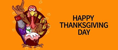 感恩节海报黄色感恩节公众号封面