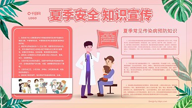夏季安全知识健康教育宣传栏