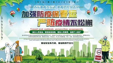 春运防疫防控安全宣传公益展板