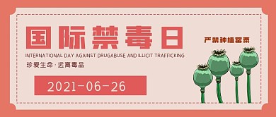 简约节日国际禁毒日