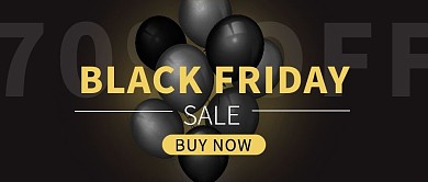 黑金色黑色星期五电商公众号封面