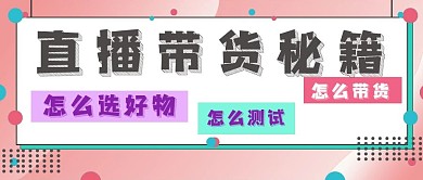 直播带货秘籍宣传
