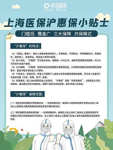 上海医保沪惠保宣传海报