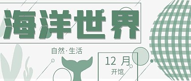 简约海洋世界开馆宣传