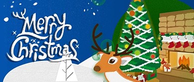 圣诞节公众号手绘插图