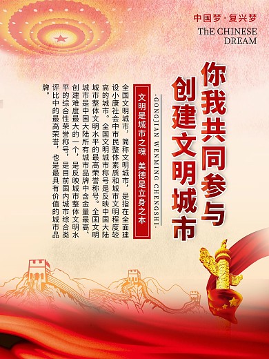 创建文明城市系列海报2