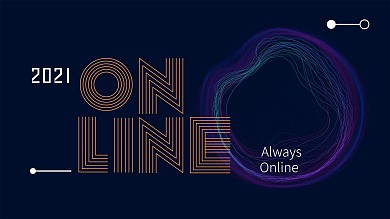 线漩涡多彩艺术视觉