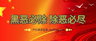 手机用图红底黑恶必除
