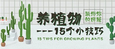 养植物的15个小技巧装饰房屋公众号封面