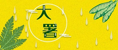 公众号封面269大暑节气时尚绿色环保主页