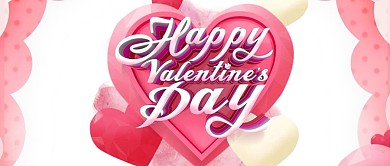 C4D粉色浪漫情人节公众号封面