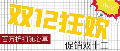 简约双十二狂欢促销