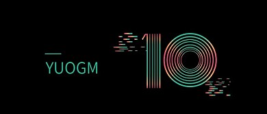 渐变高级创意大气黑色微信公众号封面图