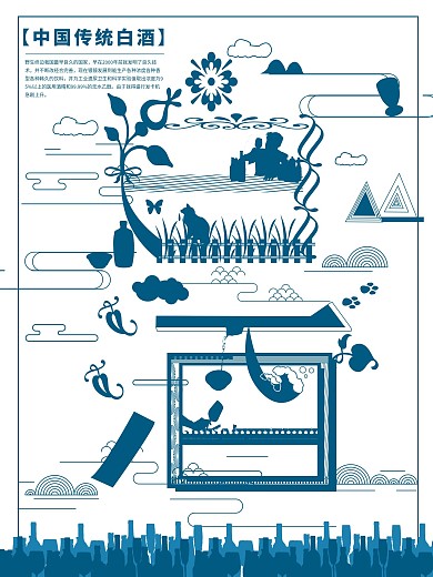 白酒海报创意海报