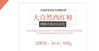 电商大自然西红柿海报模板