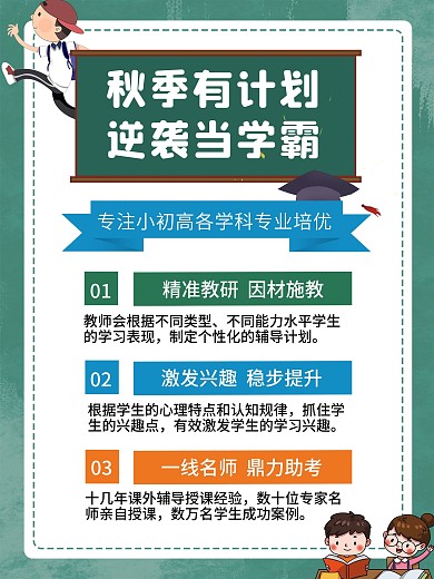 小初高辅导宣传海报