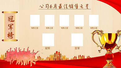 销售冠军海报设计