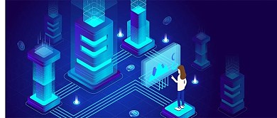 蓝色金融科技区块链比特币渐变公众号首图