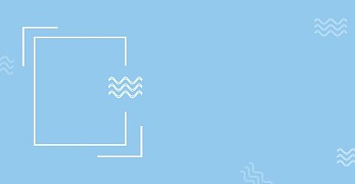 蓝色几何简约banner小清新海报