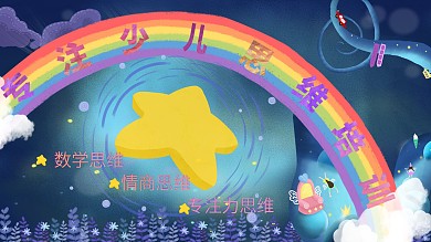 少儿思维培训童趣海报
