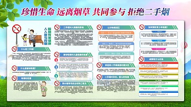 医院 学校 医疗禁烟宣传栏展板