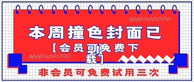 简约会员下载撞色封面