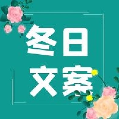 极简清新冬日文案宣传