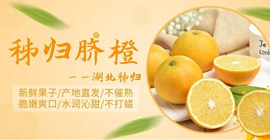 淘宝天猫小程序水果生鲜橙banner