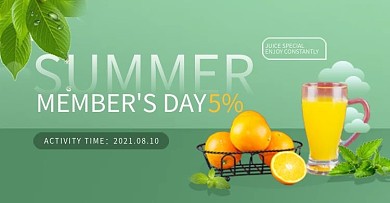 跨境简约清新薄荷绿饮品钻展