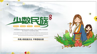 少数民族展板、藏族民族展板、民族风展板