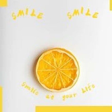 简约清新smile微笑面对