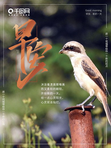 早安你好日签简约小清新梦想海报7