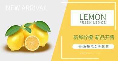 淘宝天猫清新鲜花水果促销banner