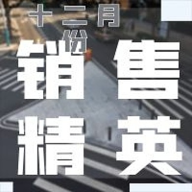 简约销售精英宣传