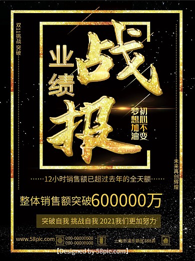 销售业绩宣传战报