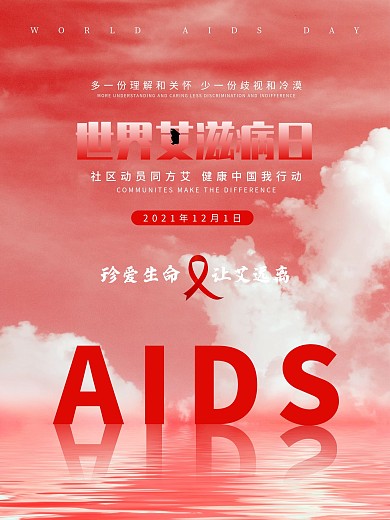世界艾滋病日海报