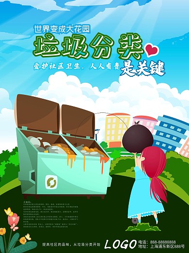 环境保护垃圾分类海报