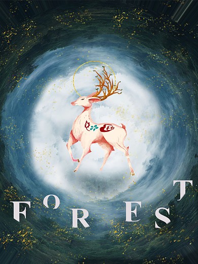 迷失挪威森林的麋鹿