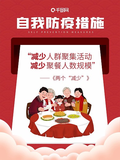 核酸检测新冠病毒自我防疫措施公益宣传海报