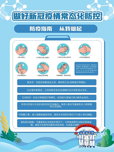 新冠疫情常态化防控系列海报
